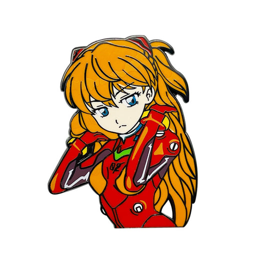 Neon Genesis Evangelion Rei Ayanami and Asuka Pin