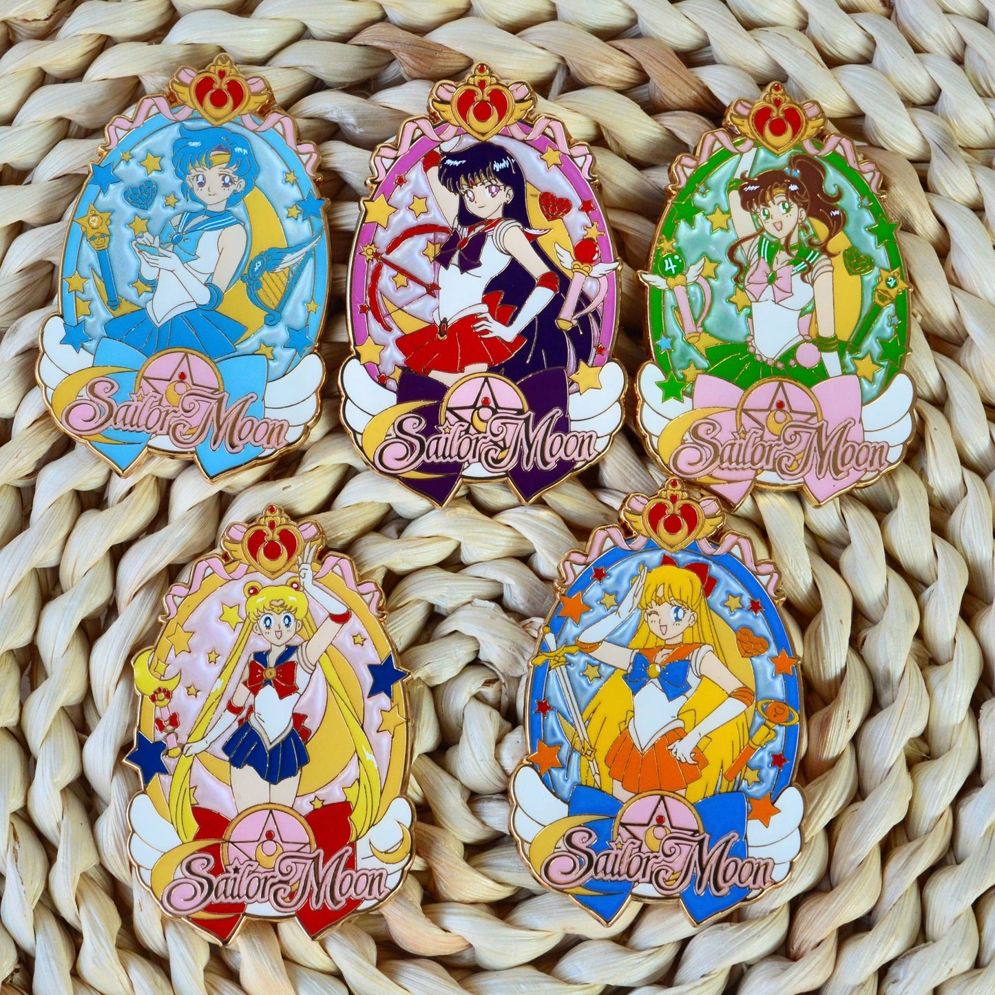 Sailor Moon Usagi Tsukino Rei Hino Makoto Kino Ami Mizuno Minako Aino Pin