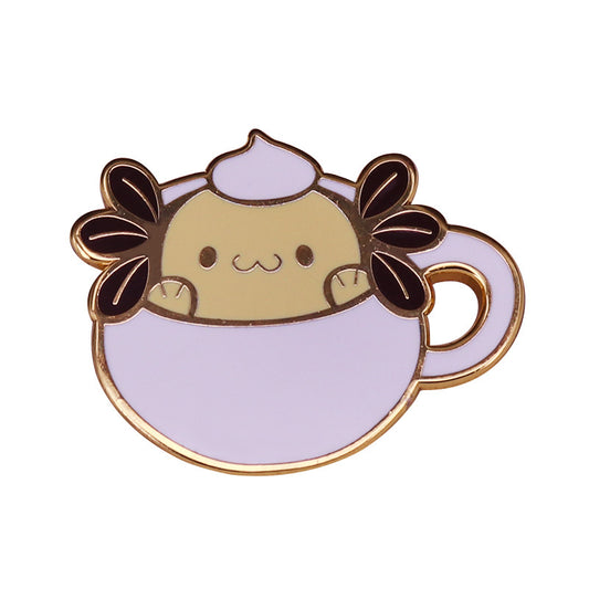Salamander Coffee Cup Pin