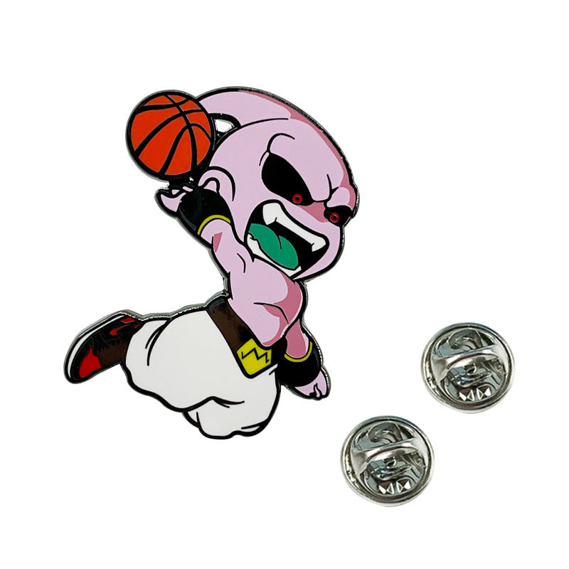 Dragon Ball Majin Buu Playing Basketball Pin