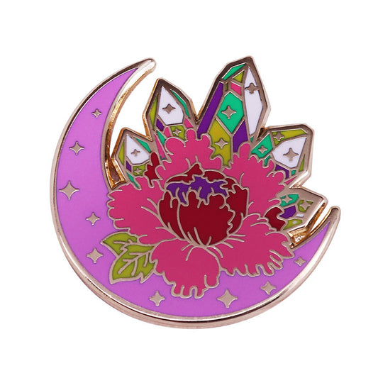 Moonlight Magic Flower Pin