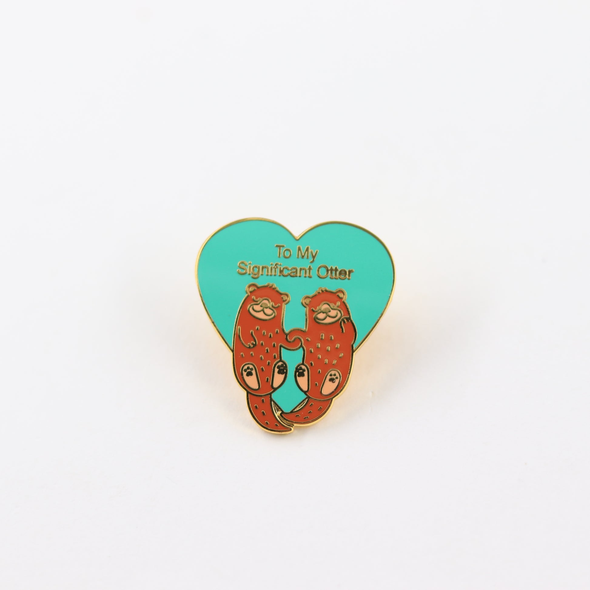 front view of To My Important Other Otter Love New Style Ins Pin