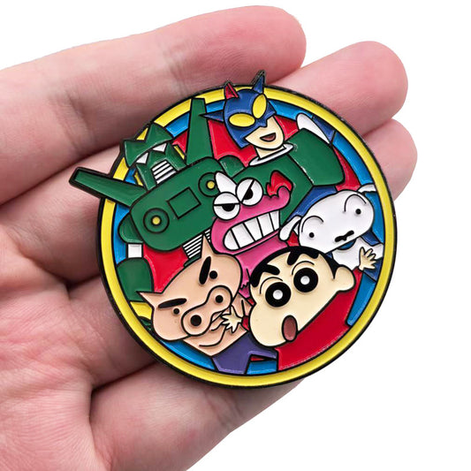 Crayon Shin-chan: Action Kamen, Piggy Guard, Gundam Warriors Pin