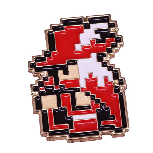 Final Fantasy Red Mage 8-Bit Pixel Game Pin