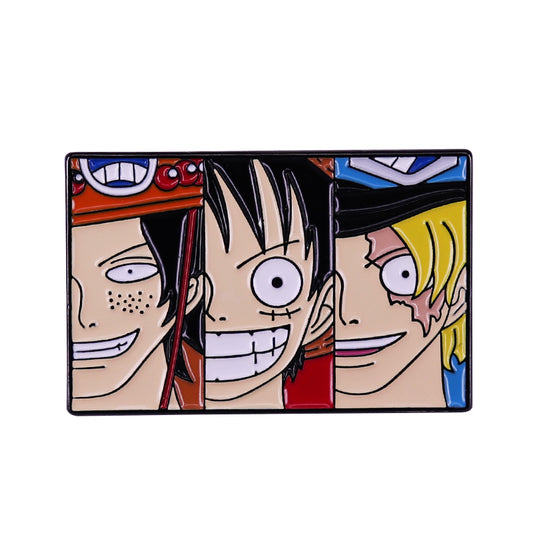 One Piece: Three Sworn Brothers Luffy, Sabo, And Ace Pin