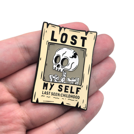 Skull Lost Childhood Self Luminous Pin