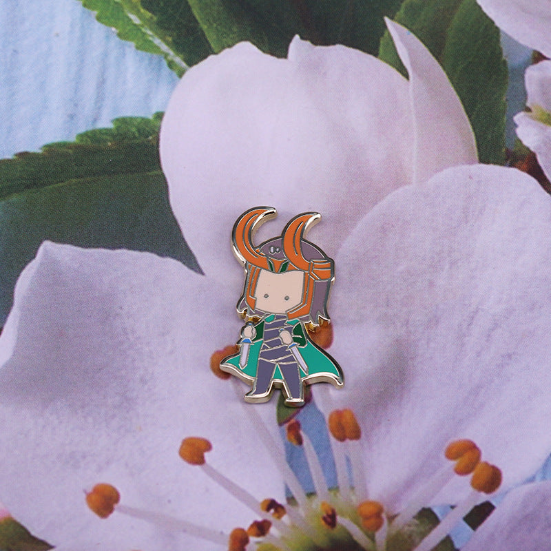 Loki Thor Avengers Pin
