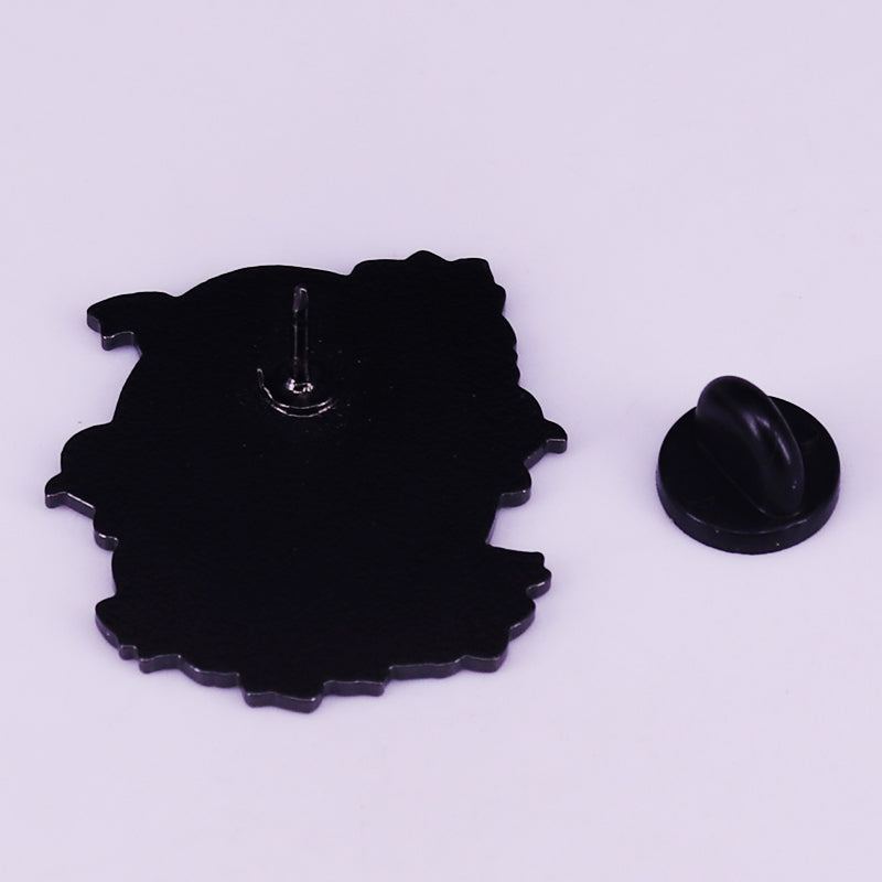 Hoodie Life Skull Flower Introvert Accessories Pin