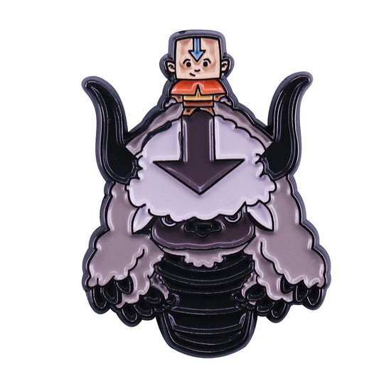 front view of Avatar: The Last Airbender Appa And Aang Pin