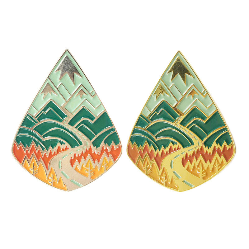Mountain Scenery Tour Pin