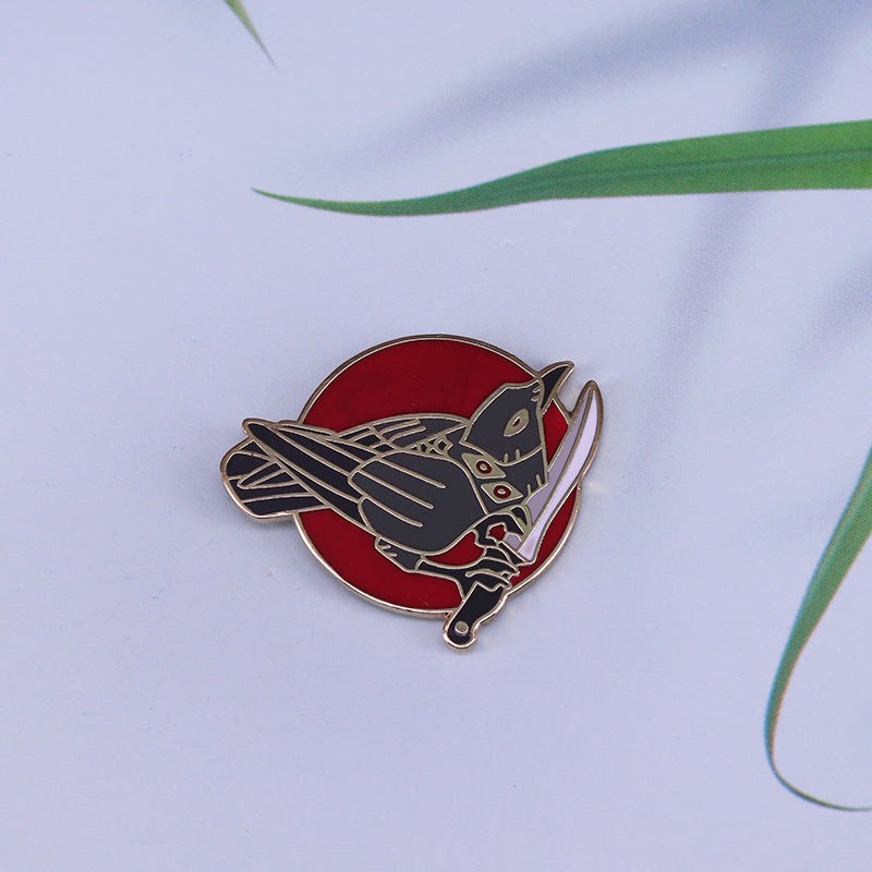 Crow On The Knife Pin