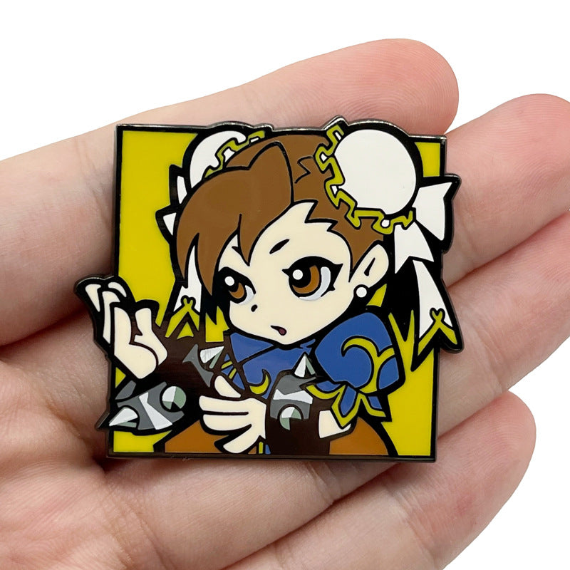 Street Fighter Ryu Ken Akuma Hadoken Pin