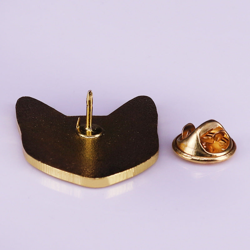 Skull Cat Head Pin