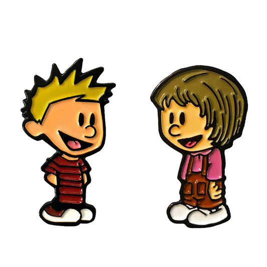 Nostalgic Comic Strip Calvin And Susie Pin