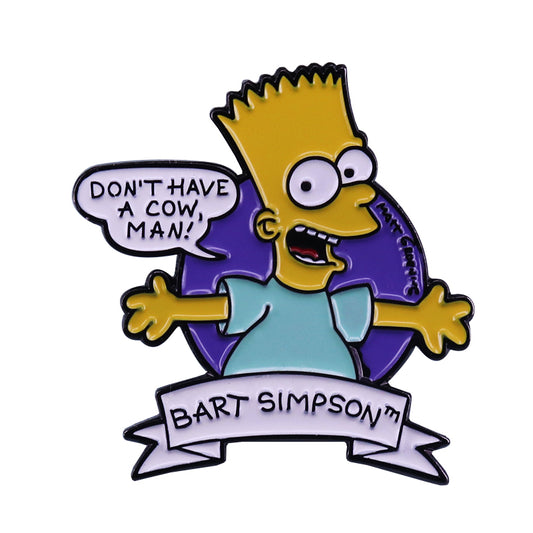 front view of Bart Simpson Pin