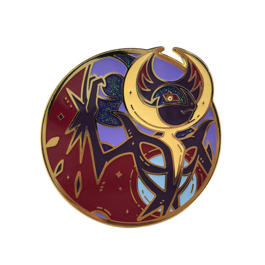 Glittering Mythical Beast: Otherworldly Monster Elf Pin