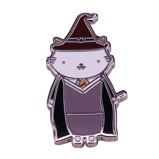 Harry Potter Magic Robe Wizard Cat Pin