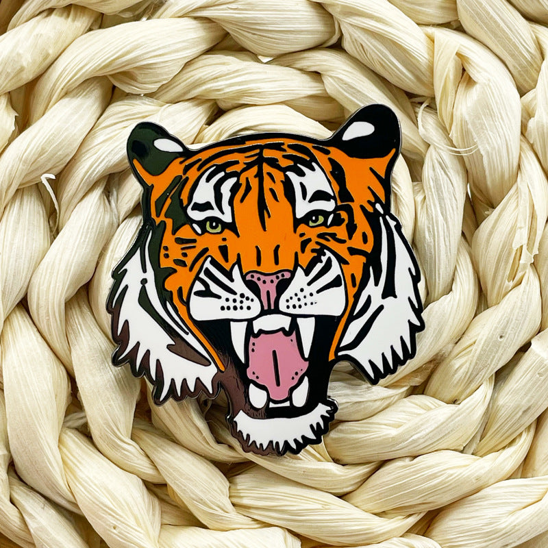 Tiger Head Cartoon Tiger Year Accessories Pin
