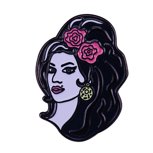 Amy Winehouse Art Pin