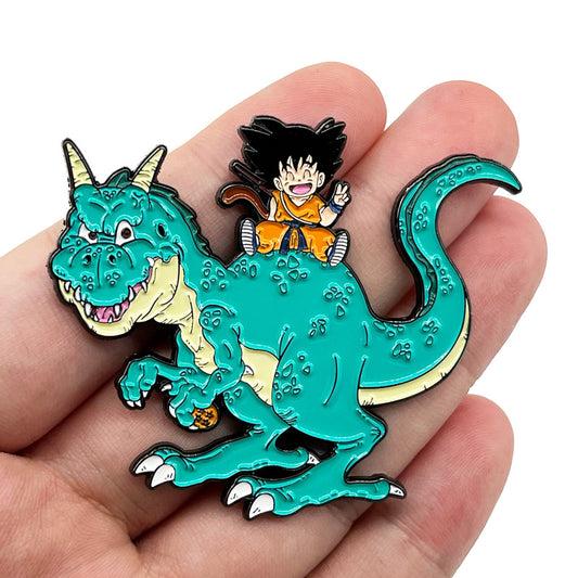 Dragon Ball Dinosaur & Goku Pin