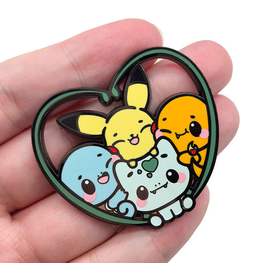 Otherworldly Royal Three Families Monster Spirit Pin