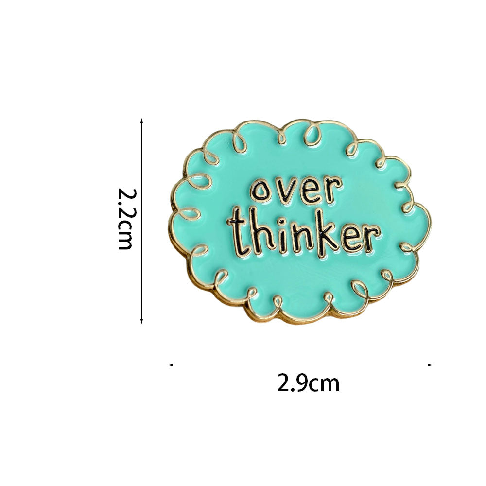 Overthinking Cloud, Thinking Scientist Outfit Pin