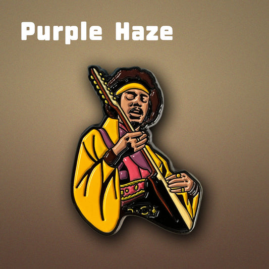 Guitar God Jimi Hendrix Rock Pin