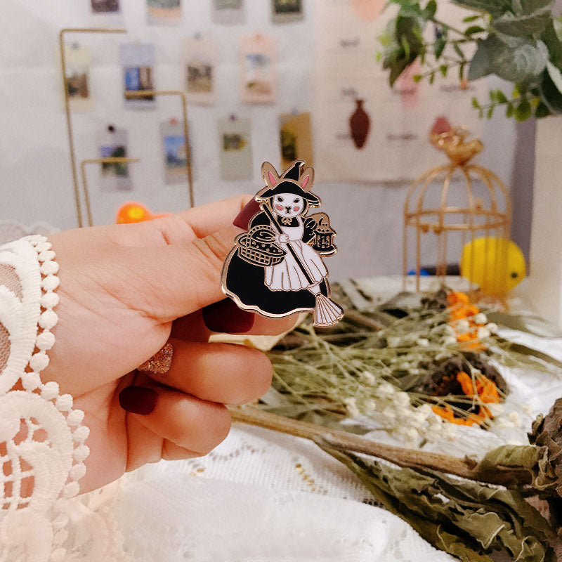 Rabbit Witch Pin
