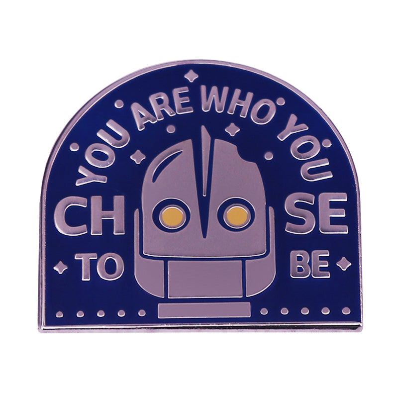 front view of The Iron Giant Pin