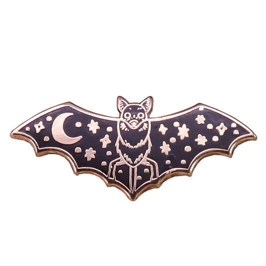 Weird Vampire Bat Celestial Witchcraft Pin