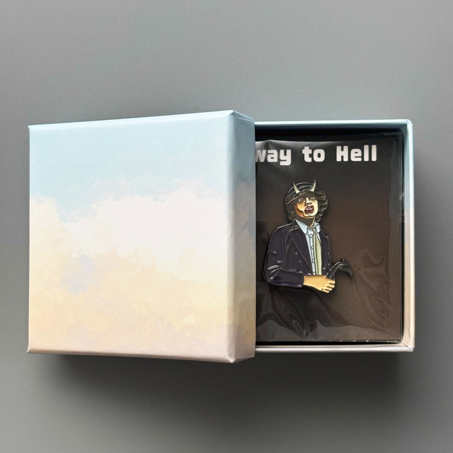 AC/DC Hell Road Angus Yang Hard Rock Pin