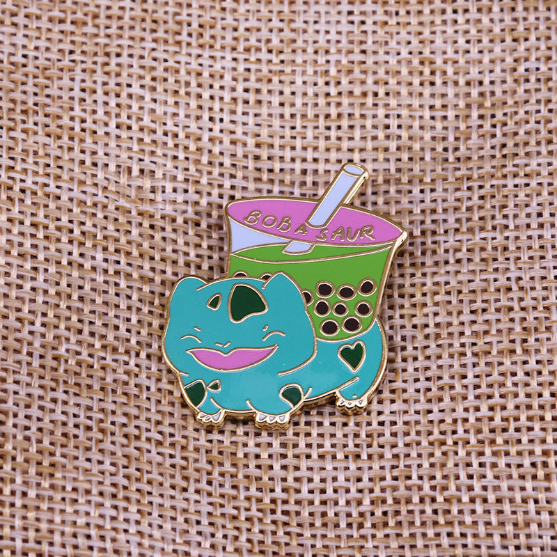 Matcha Milk Tea Bulbasaur Pokémon Pin