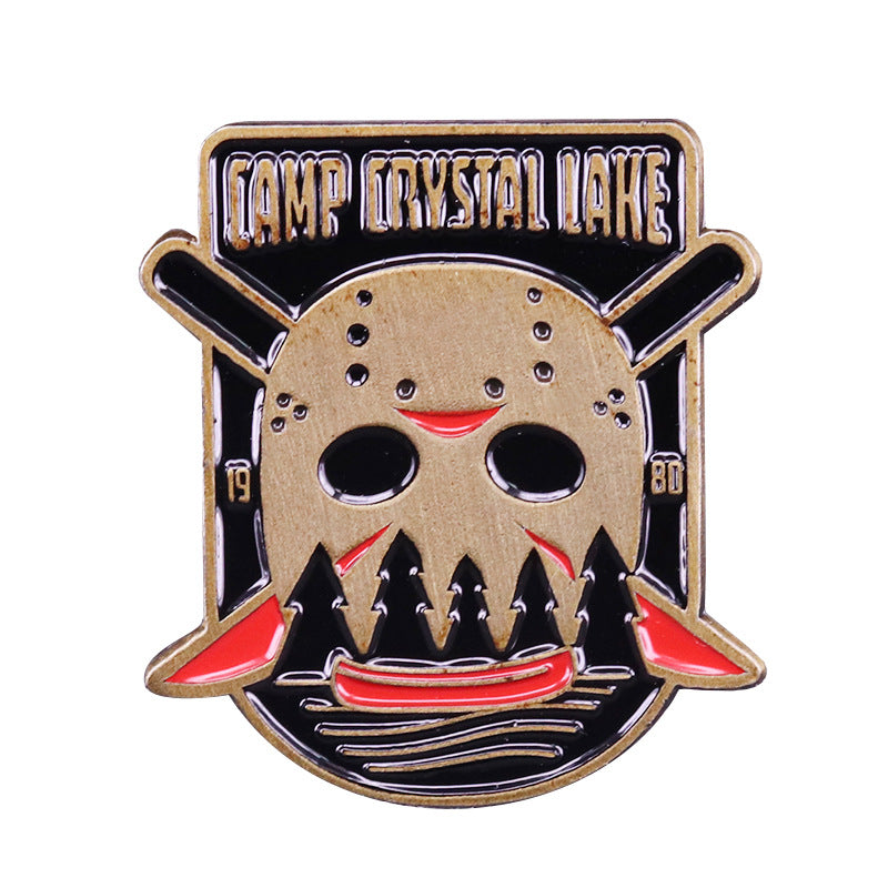 front view of Friday The 13Th: Jason Goes To Crystal Lake Pin