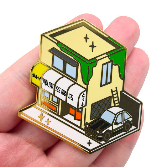 Initial D Fujiwara Tofu Shop Building Pin
