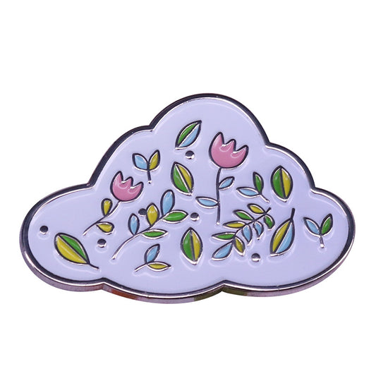 Flower Clouds Pin