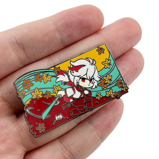 Genshin Impact Kaedehara Kazuha, Ye Tiandi's Autumn Wind and Flowing Leaves Game Pin