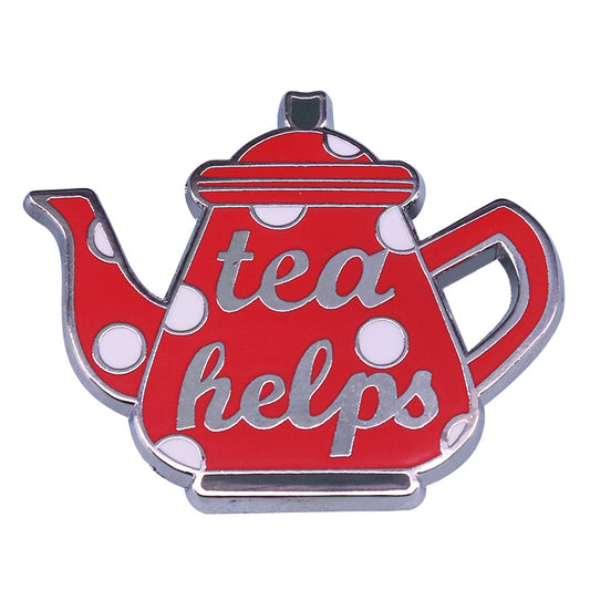 Red Teapot Pin