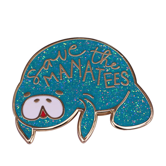 Saving Manatees Pin