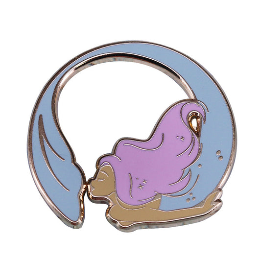 Circle Mermaid Pin