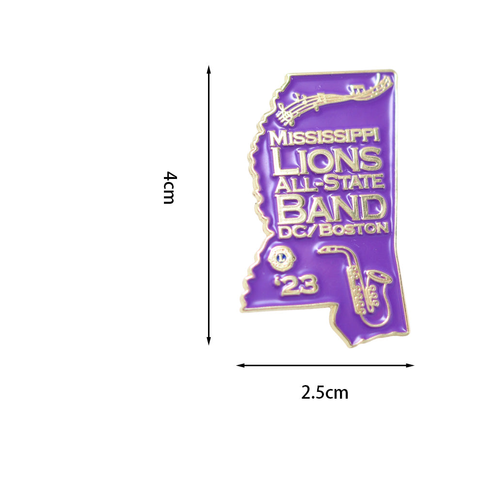 Mississippi Lions Pin