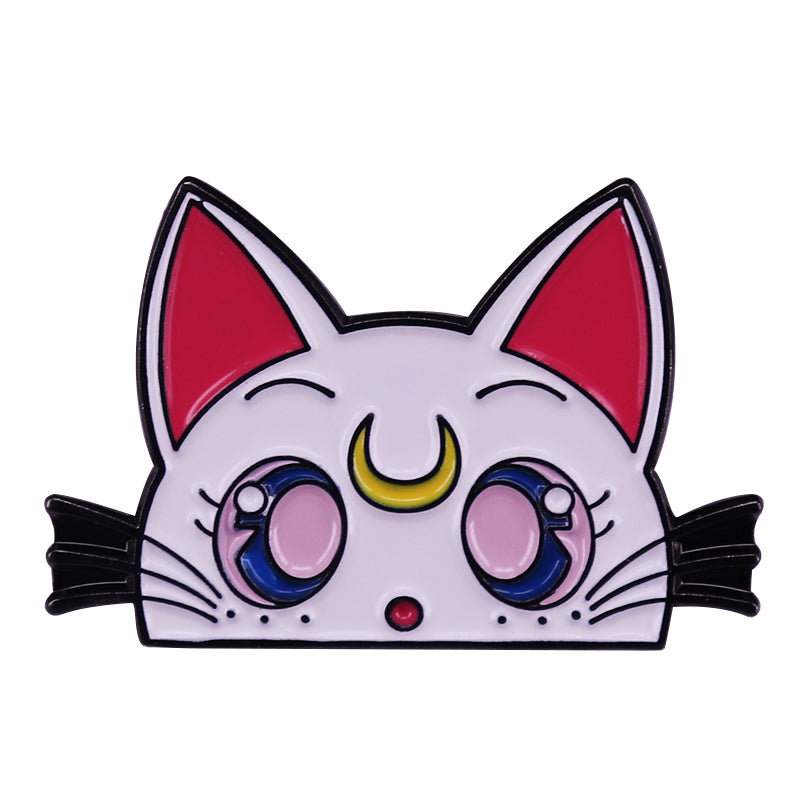 Sailor Moon White Cat Artemis Pin