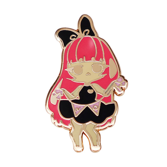 No Girl Coincidence Banner Pin