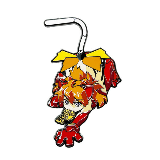 Asuka Cat Evangelion Pin