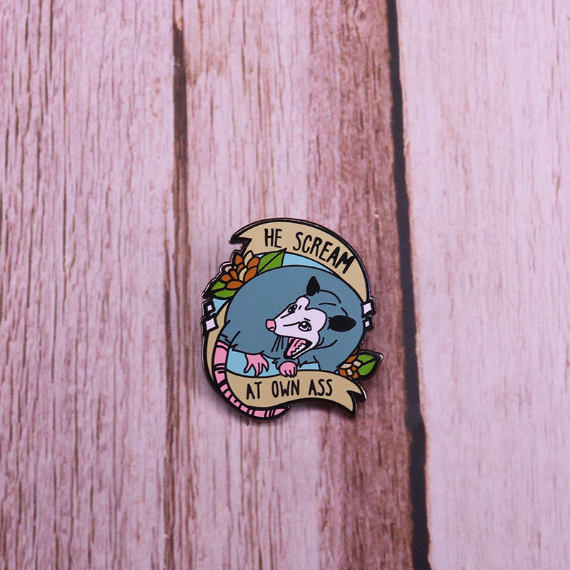 Screaming Timid Mouse Pin