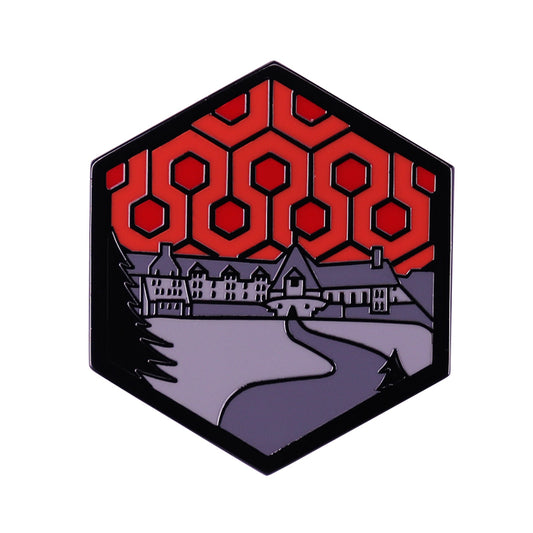 The Lookout Hotel Carpet Hexagon Pin