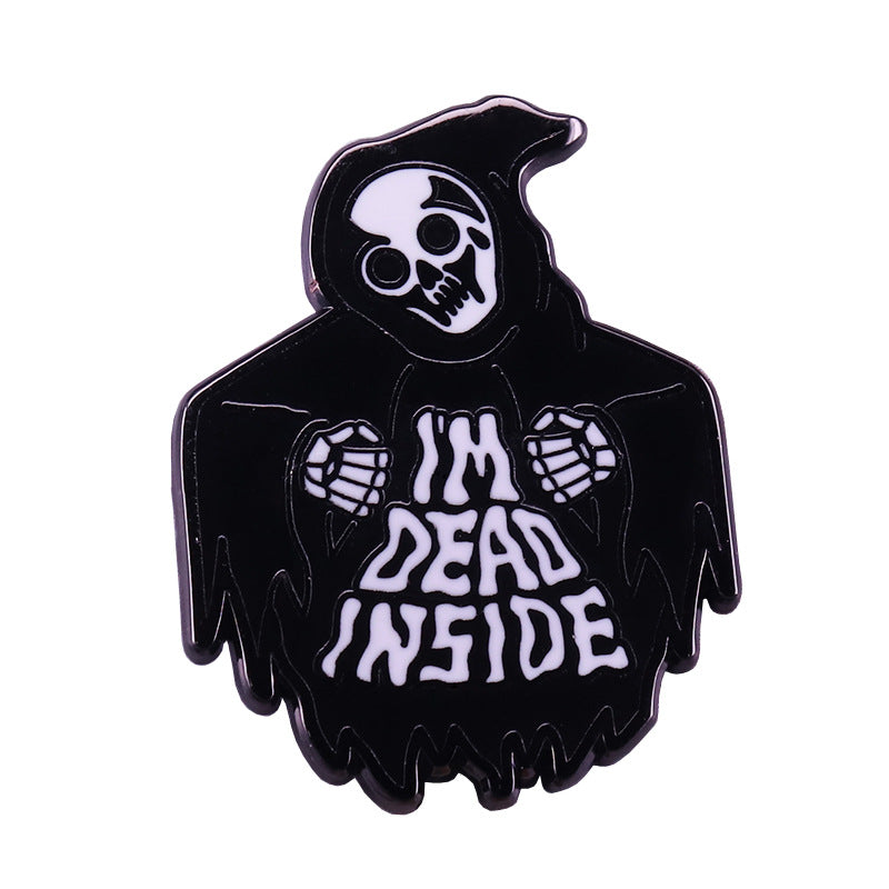 front view of I'M Dead Inside Pin