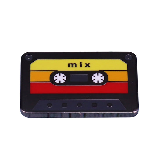 Retro Mixed Tape Pin