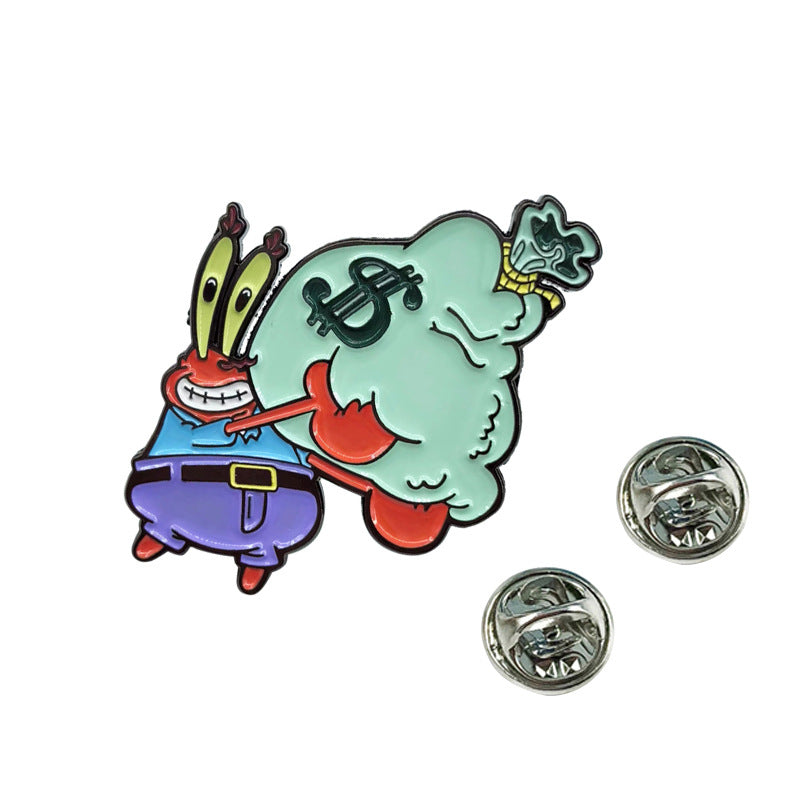 Squidward Tentacles SpongeBob SquarePants Cartoon Pin