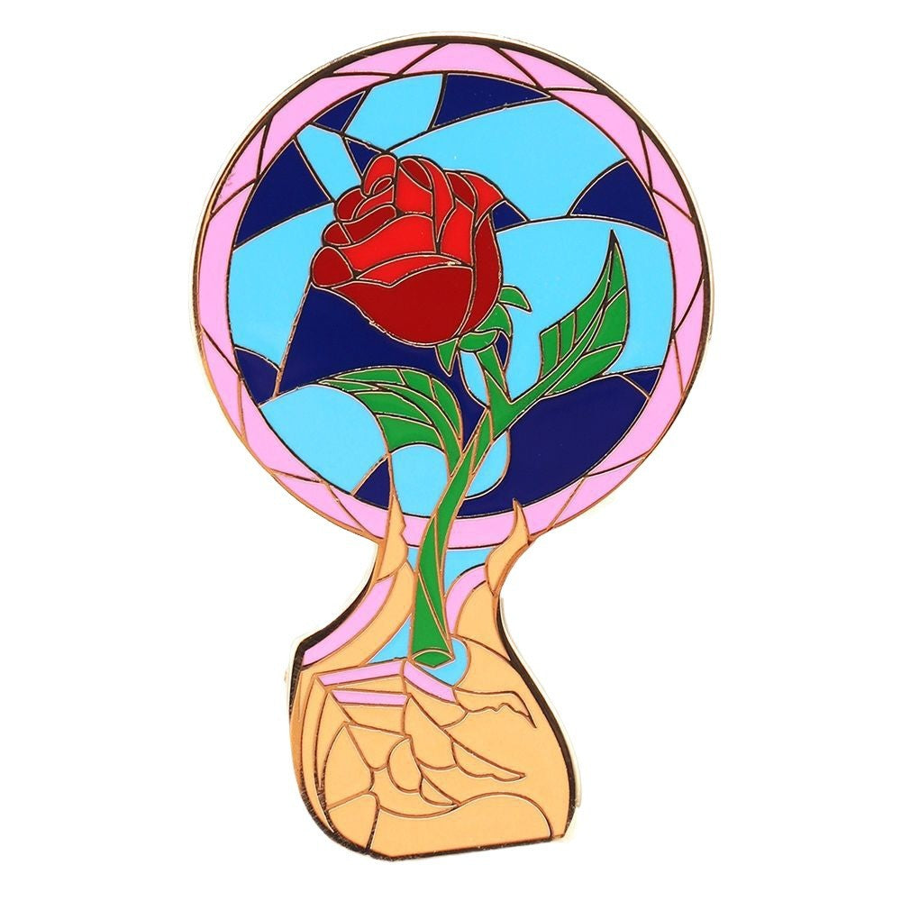 Rose Beauty and the Beast Pin