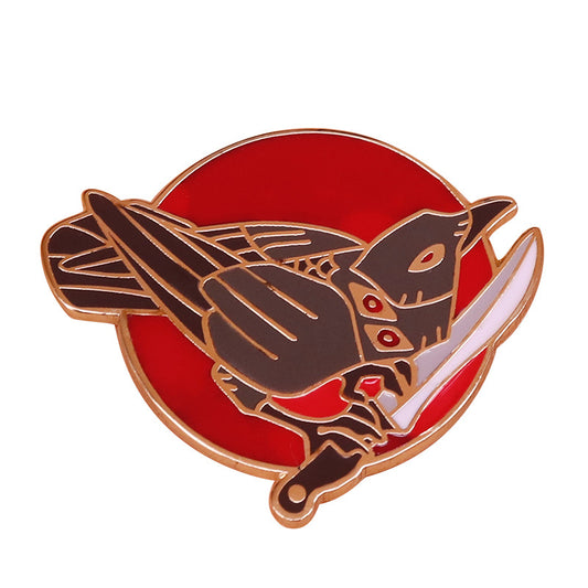 Crow On The Knife Pin